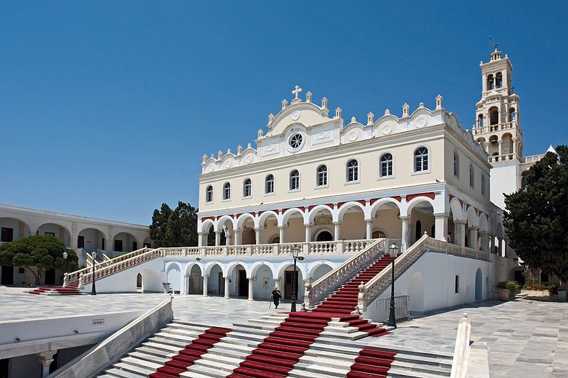 Tinos church view