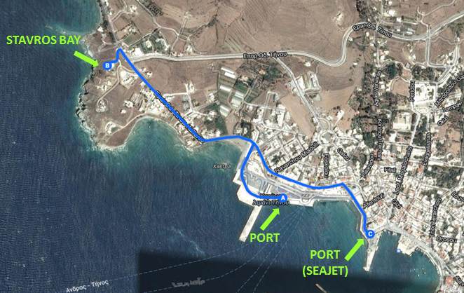 How to arrive to Stavros Bay